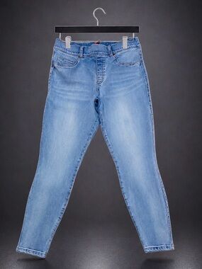 Spanx High Rise Ankle Skinny Stretch Denim Jeans Size L (12-14) EUC